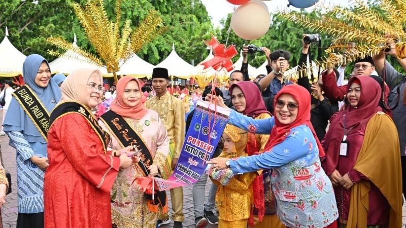 1110 Peserta Meriahkan Porseni IGTKI-PGRI Tingkat Provinsi Riau ke-2 di Kabupaten Bengkalis