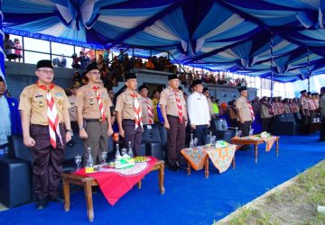 Pj Bupati Muba Pimpin Langsung Upacara Peringatan Hari Baden Powell ke-167 di Lalan