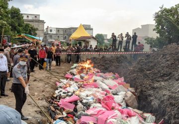 Kejaksaan Negeri Bengkalis Melaksanakan Pemusnahan 113 Barang Bukti Perkara