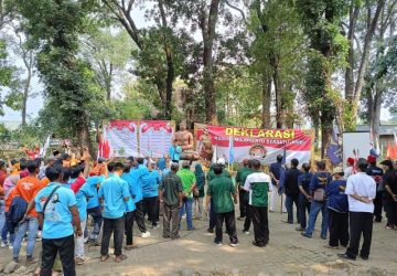 7 Parpol Non Parlemen di Mojokerto Tandatangani Deklarasi KMB di Harlah Pancasila