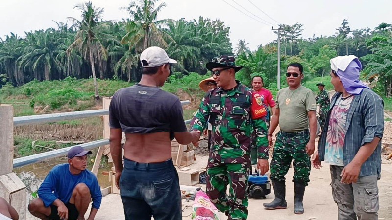 Cek Pengerjaan Fisik TMMD Ke-120, Dandim 0421/LS: Tinggal Penyempurnaan Saja