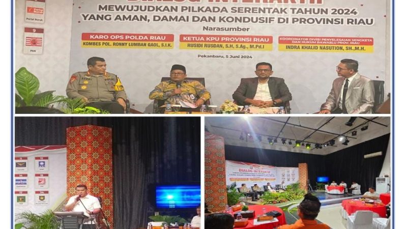 Jelang Pilkada Serentak 2024, Direktorat Intelkam Polda Riau adakan Dialog Interaktif