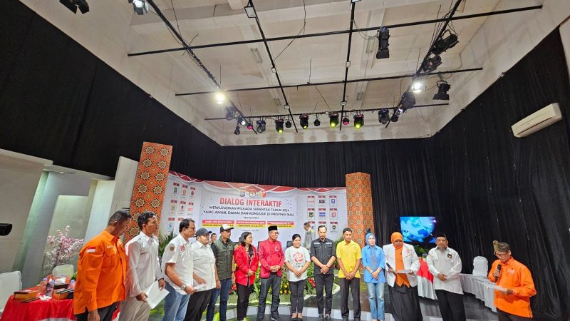Komitmen Jaga Kondusifitas Jelang Pilkada 2024, Parpol di Riau Hadir pada Dialog Interaktif yang Ditaja oleh Dit Intelkam Polda Riau