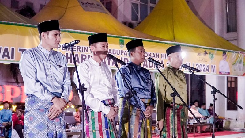 Didampingi Wabup dan Forkopimda, Bupati Rohil Lepas 54 Peserta Pawai Takbir Idul Adha