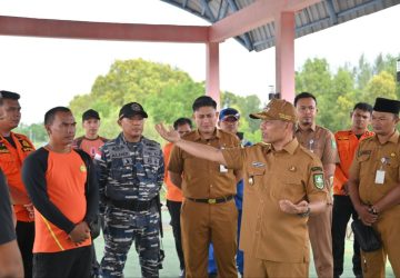 Wabup Tinjau Tim Gabungan Pencarian Korban Jatuh ke Laut Saat Menuju Bengkalis