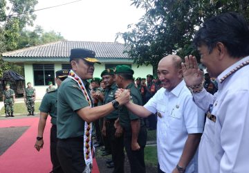 Pj. Bupati Tanggamus Menghadiri Kunjungan Kerja Danrem 043/Gatam ke Kodim 0424/Tanggamus