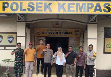 Silaturahmi Karang Taruna Desa Pekan Tua ke Polsek Kempas
