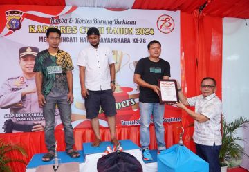 Wakili Pj Bupati Kampar, Asisten III Azwan Hadiri Lomba Burung Berkicau Kapolres Cup II Kampar