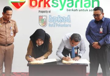 Pemko  Pekanbaru Lakukan PKS Penggunaan KKPD dengan BRK Syariah