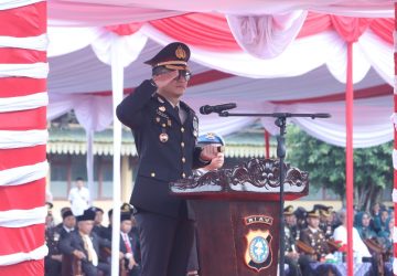 Polres Inhil Gelar Upacara Hari Bhayangkara ke-78