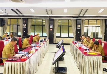 Pj. Bupati Kampar Sampaikan Laporan Kinerja Triwulan II Ke Inspektorat Jenderal Kemendagri