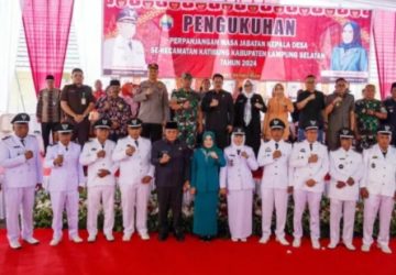 Bupati Lampung Selatan Kukuhkan 11 Kepala Desa di Kecamatan Katibung