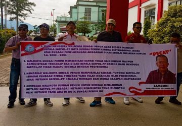 LSM Patisi Sakti Mengadakan Aksi Demo Kedua Kalinya Didepan Kantor Waliko Sungai Penuh