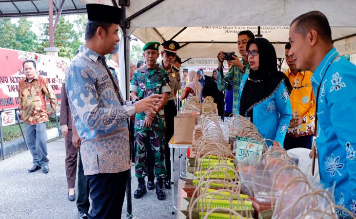 Sempena Peringatan Hari Koperasi ke-77, UMKM Kampar Tampilkan Produk Unggulan, Ahmad Yuzar: Koperasi Sebagai Penggerak Kemajuan UMKM Kampar