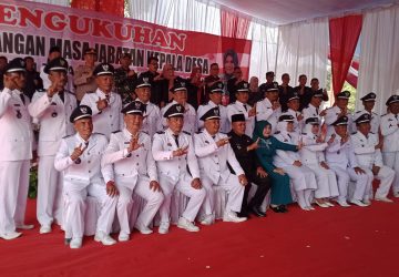 Implementasi UU Nomor 3 Tahun 2024, Bupati Lamsel Kukuhkan 21 Kepala Desa di Kecamatan Palas