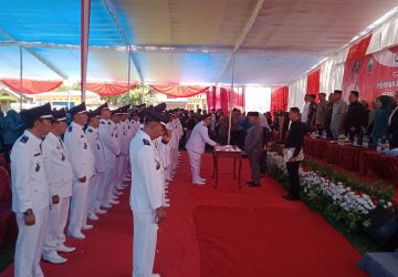 22 Kepala Desa di Kecamatan Penengahan dan 5 Kepala Desa di Kecamatan Bakauheni Dikukuhkan