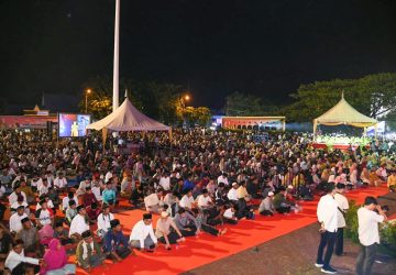 Dengarkan Tausiyah dan Lantunan Tilawah Qori Internasional, Ribuan Masyarakat Ikuti Tabligh Akbar Sempena Hari Jadi ke-512 Bengkalis