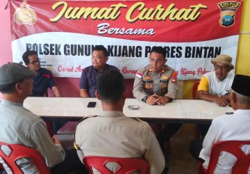 Jumat Curhat Polsek Gunung Kijang, Masyarakat Minta Polisi fasilitasi Penerangan Jalan