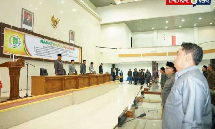 DPRD Indragiri Hilir Gelar Rapat Paripurna Kedua Masa Sidang I Tahun 2024