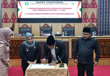 DPRD Laksanakan Penandatanganan Nota Kesepakatan P-KUA dan P-PPAS TA 2024