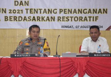 Tim Bidkum Polda Riau Sosialisasi Undang-undang Tindak Pidana Restoratif di Polres Inhu
