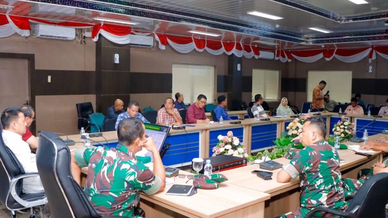 Pj Bupati Kampar Hambali Pimpin Rapat Persiapan Penutupan TMMD ke-121 Tahun 2024