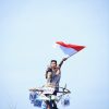 Lomba Panjat Pinang Tambah Semarak HUT RI ke-79 di Muba