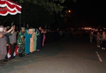 Pawai Obor Warnai Malam Peringatan HUT ke-79 RI di Lampung Selatan, Ribuan Peserta Ikut Memeriahkan