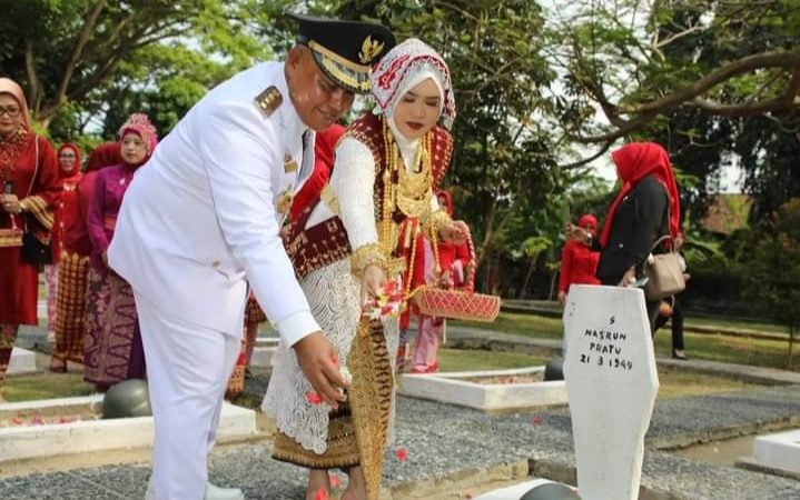 Bupati Lampung Selatan dan Forkopimda Ziarah di Taman Makam Pahlawan Kesuma Bangsa