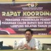 KPU Lamsel Gelar Rakor Persiapan Penerimaan Paslon Bupati dan Wakil Bupati Tahun 2024