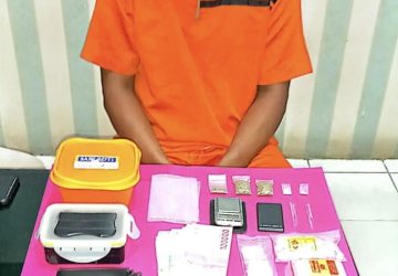 Polsek Rengat Barat Amankan Satu Orang Lakik Laki Diduga Memiliki Sabu dan Ganja Kering