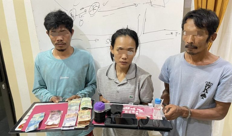 Satu Keluarga di Inhu Terlibat Perdagangan Narkoba, Tiga Anggota Diamankan Polisi