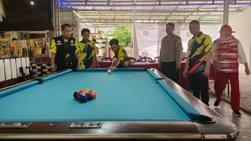 Turnamen Billiard MBS Muara Enim Sukses Dibuka, 256 Peserta Berkompetisi Meriahkan HUT RI ke-79