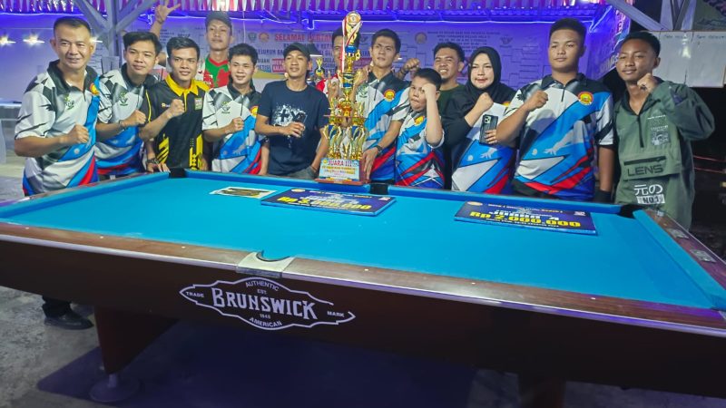 Semarakkan HUT RI ke-79, MBS Muara Enim Gelar Turnamen Biliar se-Sumsel