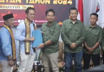 Pasangan Calon Egi-Syaiful Resmi Daftar KPU Lampung Selatan 
