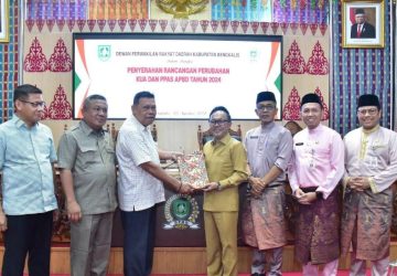 DPRD Kabupaten Bengkalis Terima Penyerahan Dokuman RKUA RPPAS Perubahan APBD TA 2024