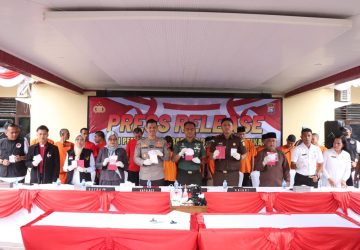 Operasi Antik Lancang Kuning tahun 2024 Polres Inhu Musnakan Barang Bukti Narkotika