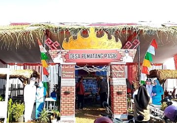 Stand Desa Pematang Pasir Lega dan Bernuansa Alam Pada Ketapang Fair 2024