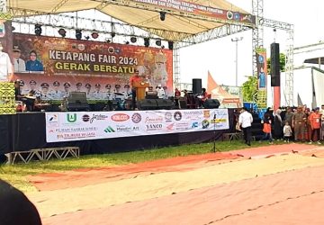Sambutan Perdana Kades Muhammad Ibrahim di Acara Ketapang Fair 2024