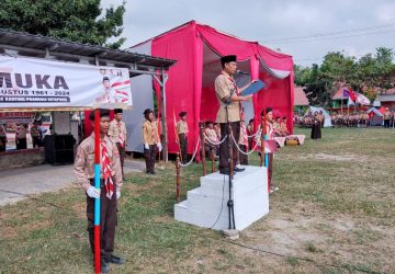 Camat Ketapang Pimpin Upacara Peringatan Hari Pramuka ke-63 Tahun 2024