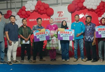 Malam Puncak HUT RI Ke 79 Antusias Warga Menghadiri Pembagian Hadiah dan Dirprice di Desa Karang Raja Muara Enim