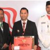 Pj Bupati Terima Duplikat Bendera Pusaka, Siap Dikibarkan di Bumi Serasan Sekundang