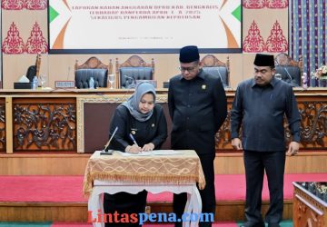 Rapat Paripurna DPRD, APBD Kabupaten Bengkalis TA 2025 Ditetapkan Sebesar 3,3 T