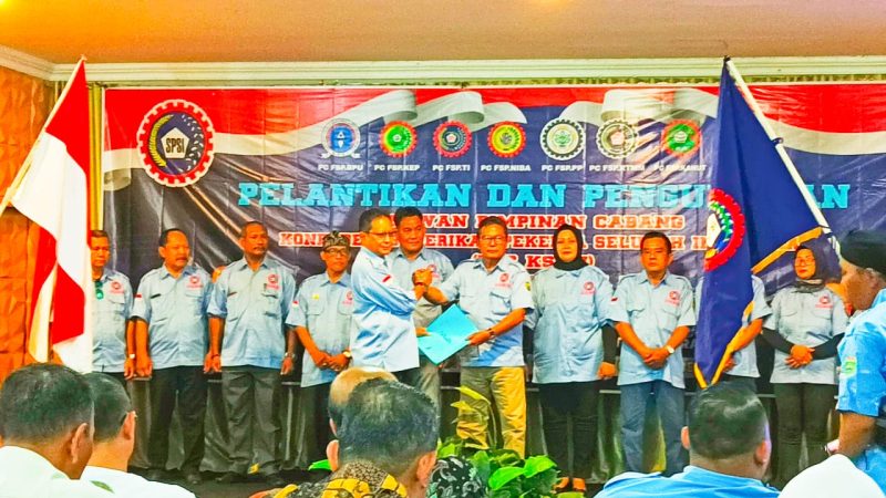 DPC KSPSI Muara Enim Siap Memperjuangkan Hak Pekerja Setelah Di Lantik Dan Di Kukuhkan Periode 2024-2029