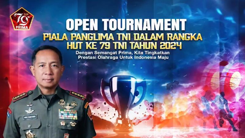 Semarak HUT ke-79, TNI Gelar Open Tournament Piala Panglima TNI