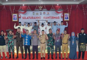 Bersama Pj Bupati Kampar, Seluruh Paslon Bupati Hadiri Silaturahmi Pilkada Damai