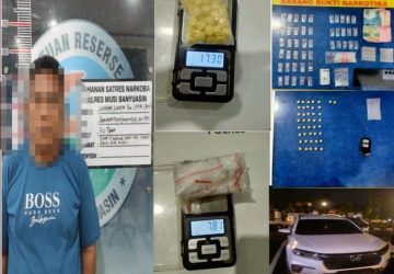 Satres Narkoba Polres Muba Berhasil Amankan Tersangka HS Beserta Barang Bukti