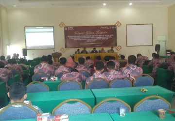 Gelar Rapat Pleno Terbuka Rekapitulasi dan Penetapan DPT, KPU Kab. Lamsel Tetapkan 790.716 Pemilih