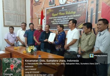 KPU Gelar Penetapan Paslon! Paslon Alinuru Laoli dan Faozanolo Zai Memenuhi Syarat Calon Bupati dan Wakil Bupati Kabupaten Nias