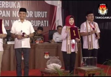 KPU Tanggamus Tetapkan Dua Paslon Bupati dan Wakil Bupati Kabupaten Tanggamus